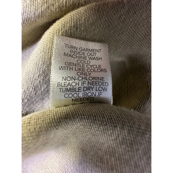 Christopher & Banks Khaki & Black Print Denim Jean Jacket Metal Rivet Buttons-M - Picture 15 of 16